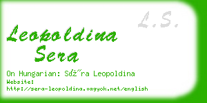 leopoldina sera business card